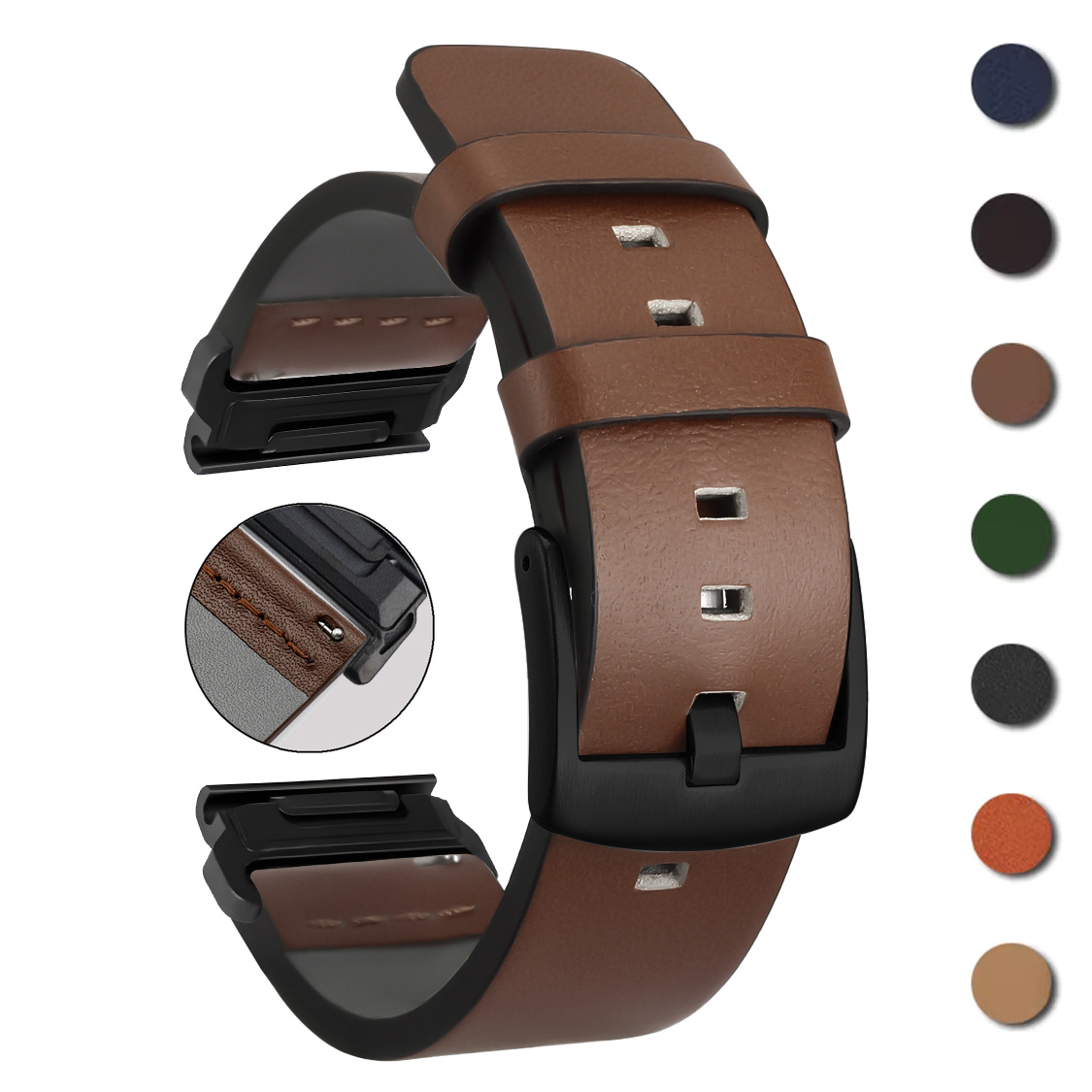 26mm 22mm Quick Fit Strap For  - огляд і ціна Leather Strap Quick Release