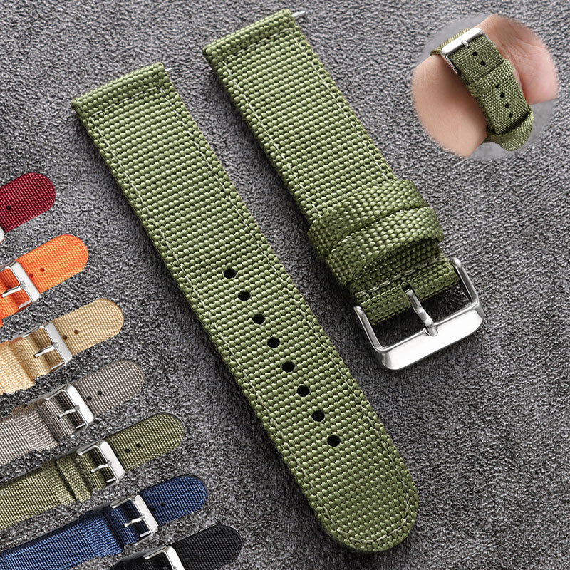 18mm 20mm 22mm 24mm Nylon Watc - огляд і ціна Canvas Strap Watch