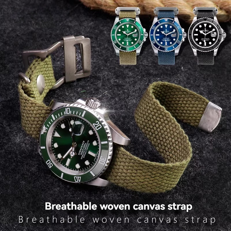 for Rolex Submariner Green/Bla - огляд і ціна Tropic Strap Vintage